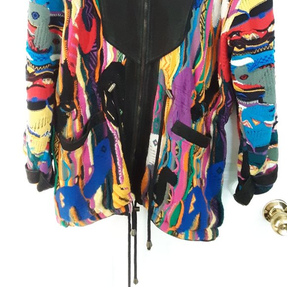 Coogi sweater jacket bomber large - Picture 7 of 7